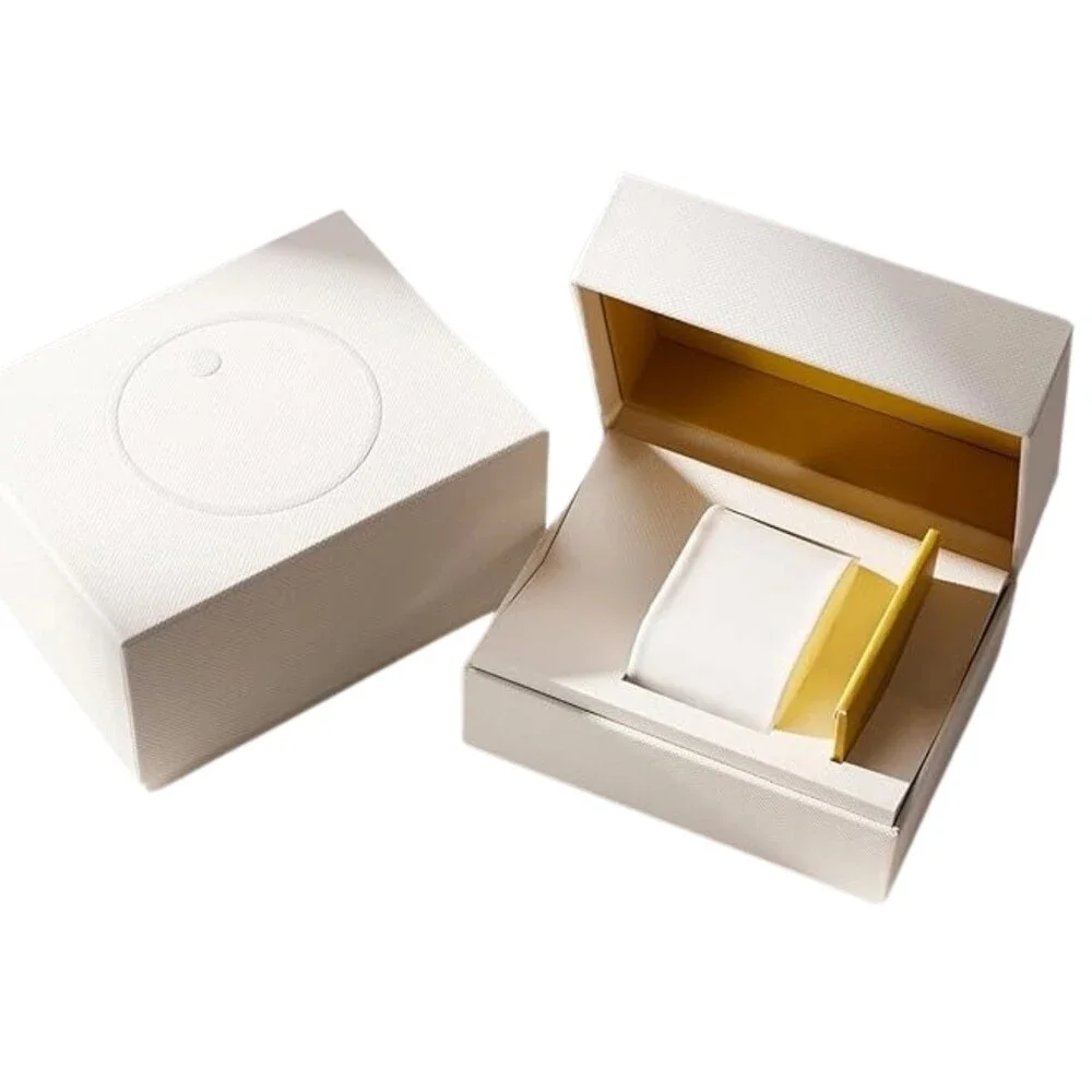 MOVADO BOLD 3600995 TREND PROPEL GOLD DIAL WHITE LEATHER STRAP WOMENS WATCH